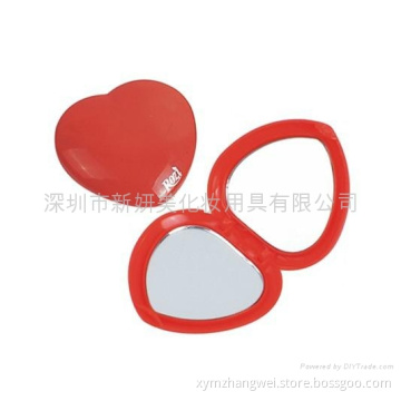 Heart Shape Compact Cosmetic Mirror